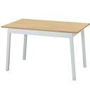 ★セール★IKEA 202412PINNTORP ピントルプ テーブル ライトブラウンステイン/ホワイトステイン 125x75 cm 木製テーブル 天然木材 無...