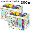 【2セット:200個】【COS】202405INTEX スモール ファンボール 100個入りセット INTEX Fun Ball直径8cm エアーボール 6色入り 大容量 100個入りやわらか エアボール520442