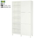 *★セール★202411IKEA イケア BESTÅ ベストー 収納コンビネーション 扉付 ホワイト/ラップヴィーケン/ストゥッバルプ ホワイト 12...