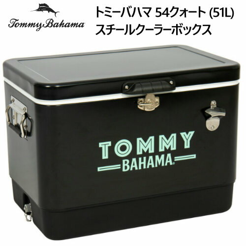 ★大特価セール★202202トミーバハマ 51L スチールクーラーボックス54クォート Tommy Bahama54 Quart Steel Cooler最大85缶 61リットル 保冷機能 高断熱材粉体塗装ステンレス製ボトルオープナー…