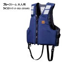 【】202303ブルーストーム 大人用 ライフジャケットBSJ-201ARS ネイビーブルー S国土交通省型式承認品 小型船舶用救命胴衣TypeD小型船舶 釣り マリンレジャー キャンプ 水遊び水泳 海水浴 海 安全股ベルト収納ポケット付き 46438-5-1