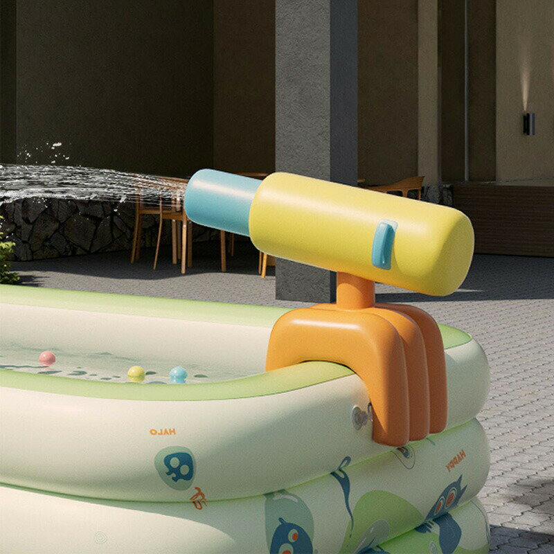 Squirt Gun - 噴水水鉄砲 水鉄砲 家庭用 子供用 キッズ キッズプール 赤ちゃん用 ギフト プール 水遊び 家 屋外 大型 すべりだい 子供用 家庭用庭 こども 夏休み 遊具 水遊び 家庭用 芝生遊びファミリープール 空気入れ 折りたたみ 厚手