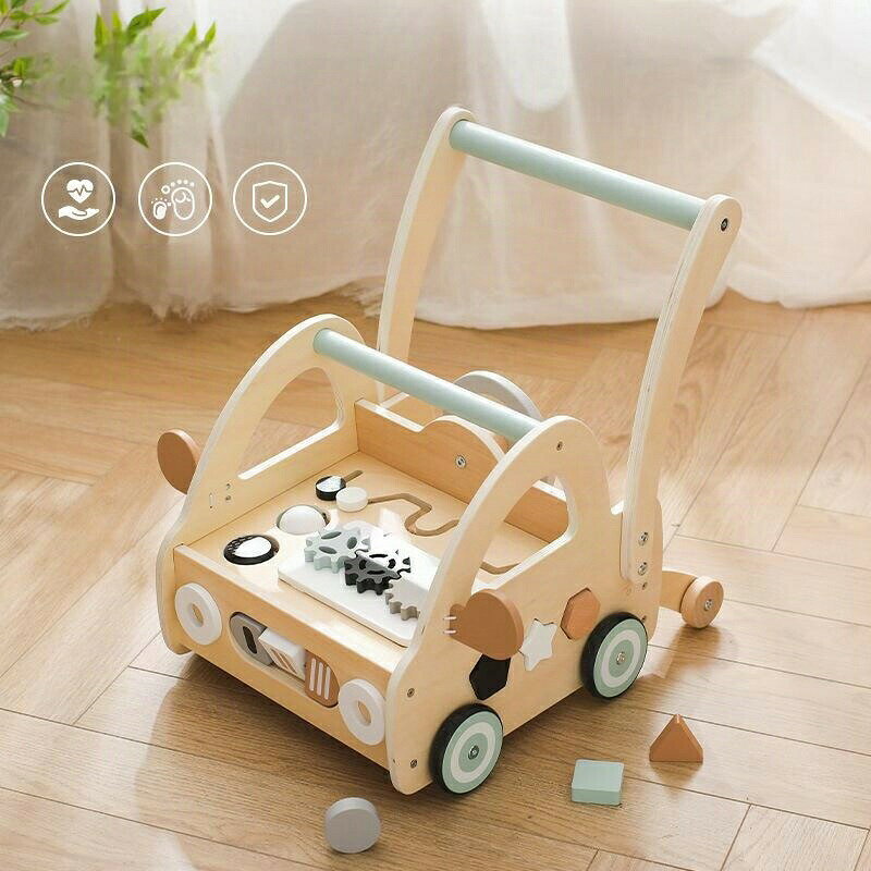 手押し車 赤ちゃん 知育玩具 木のおもちゃ 1歳 おもちゃ 赤ちゃんのプロバイオ 車 指先トレニング 知育おもちゃ 知育 1歳半 2歳 誕生日プレゼント クリスマス 男の子 女の子 木製 型はめパズル 積み木