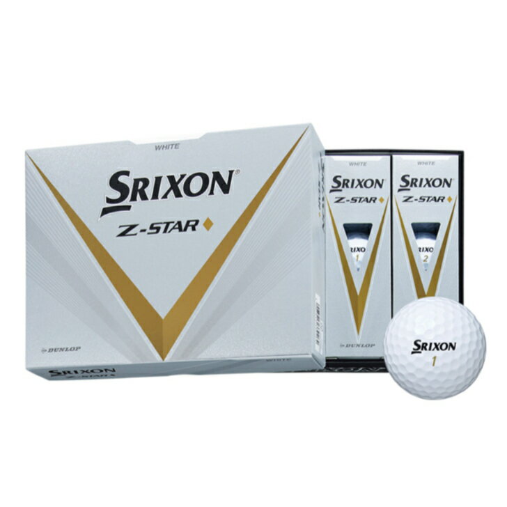  ダンロップ日本正規品 SRIXON スリクソン Z-STAR ダイヤモンド ゴルフ ゴルフボール 2023モデル ゴルフボール1ダース(12個入) メンズ レディース スポーツ コース ラウンド コンペ