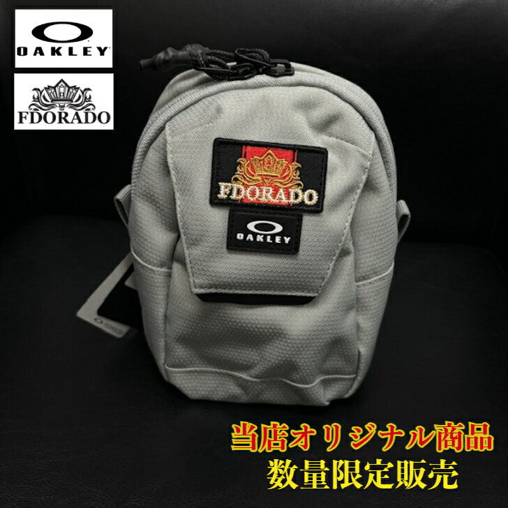 樂天商城 - オークリー ESSENTIAL LT SHOULDER POUCH ショルダーポーチ　STONE_GRAY(22Y)　OAKLEY×FDORADO　レッド