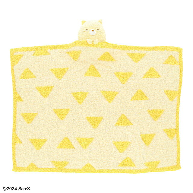 樂天商城 - すみっコぐらし ふわもこねこ マスコット付きブランケット　丸眞