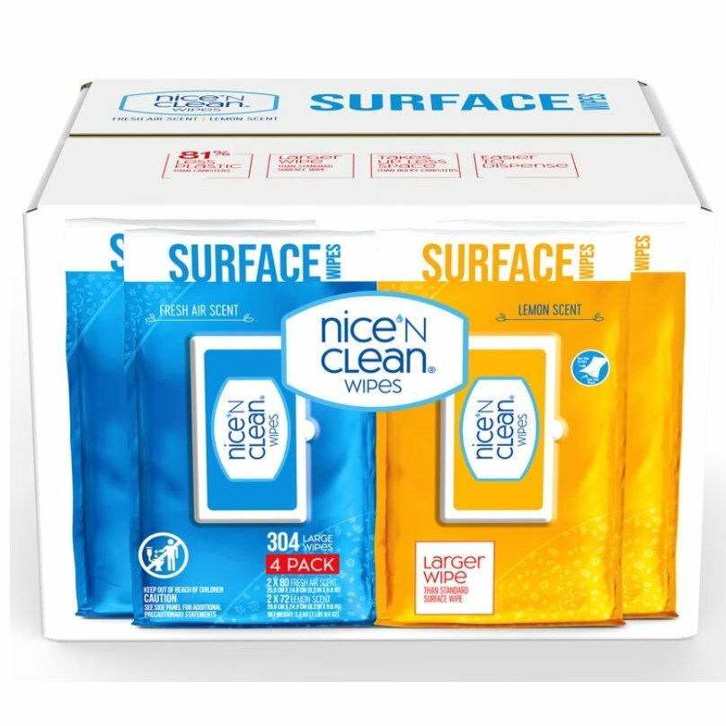 コストコ ウエットティッシュ カーペットクリーナー ウェットシート NICE'N CLEAN WIPES 304枚 送料無料