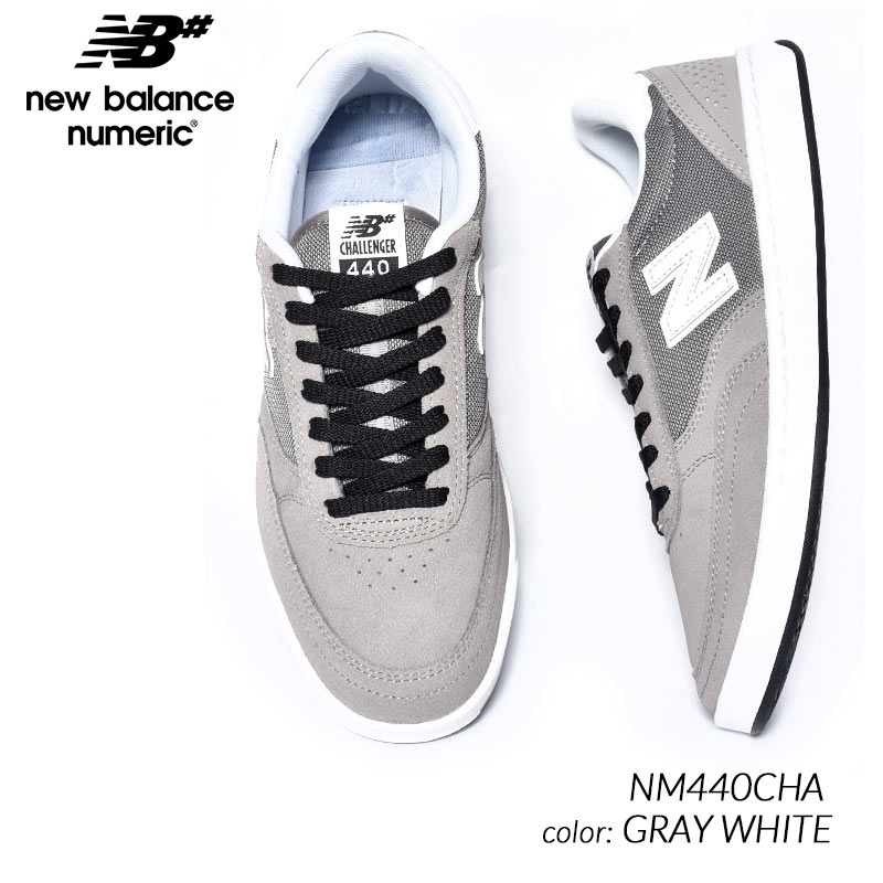 NEW BALANCE NUMERIC × CHALLENGER NM440CHA ”GRAY WHITE” ニューバランス ヌメリック スニーカー ( チャレンジャー グレー 白 ホワイト コラボ メンズ )