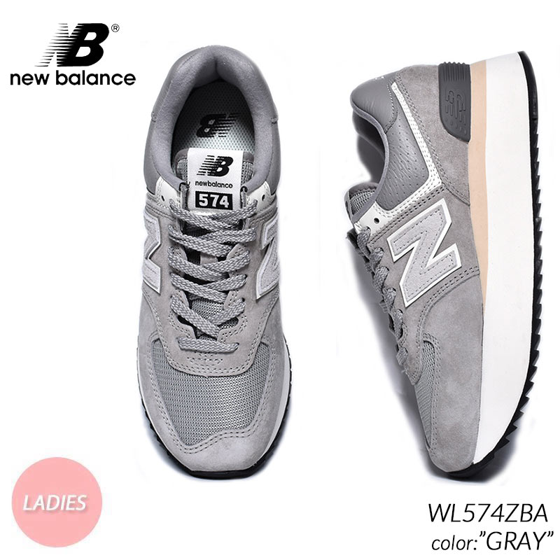 NEW BALANCE WL574ZBA "GRAY" ニューバランス スニーカー ( 530 725 厚底 グレー 灰色 B レディース ウィメンズ )のサムネイル