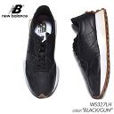 ニューバランス レザースニーカー レディース 日本未発売 NEW BALANCE WS327LH "BLACK/GUM" ニューバランス スニーカー ( 海外限定 黒 ブラック レザー レディース ウィメンズ )