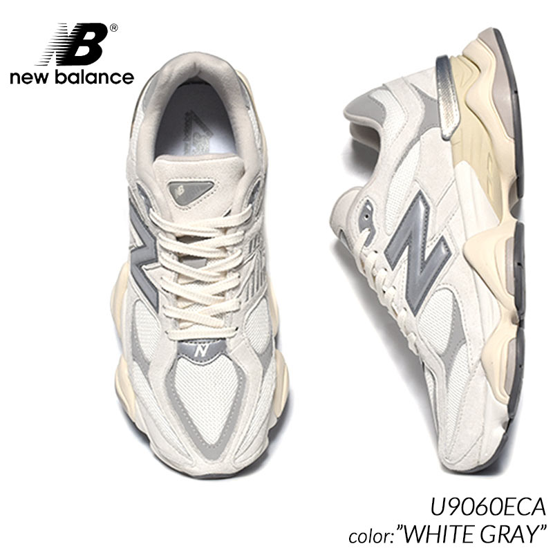 NEW BALANCE U9060ECA WHITE GRAY ニューバランス スニーカー ( グレー 灰 白 ホワイト D メンズ 993 990 992 996 999 )