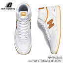 【G.W中も12時までのご注文で即日発送 】日本未発売 NEW BALANCE NUMERIC NM440HJR WHITE/DARK YELLOW ニューバランス ヌメリック ハイカット スニーカー ( 海外限定 白 黄色 )