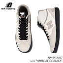 【G.Wスペシャルクーポン配布中 】日本未発売 NEW BALANCE NUMERIC NM440HSD WHITE BEIGE BLACK ニューバランス ヌメリック ハイカット スニーカー ( 海外限定 白 黒 )