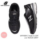 【お買い物マラソン期間限定クーポン発行中 】NEW BALANCE W990BK5 made in USA BLACK GRAY ニューバランス スニーカー ( 黒 ブラック 白 B 992 993 996 レディース ウィメンズ )