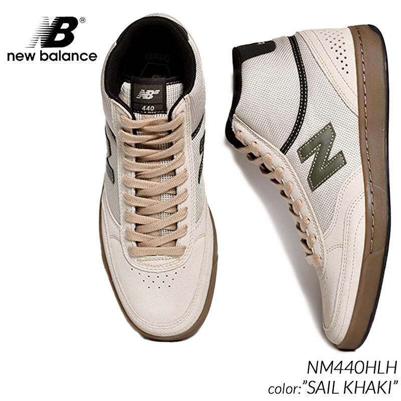 日本未発売 NEW BALANCE NUMERIC NM440HLH SAIL KHAKI ニューバランス ヌメリック ハイカット スニーカー ( 海外限定 白 緑 )