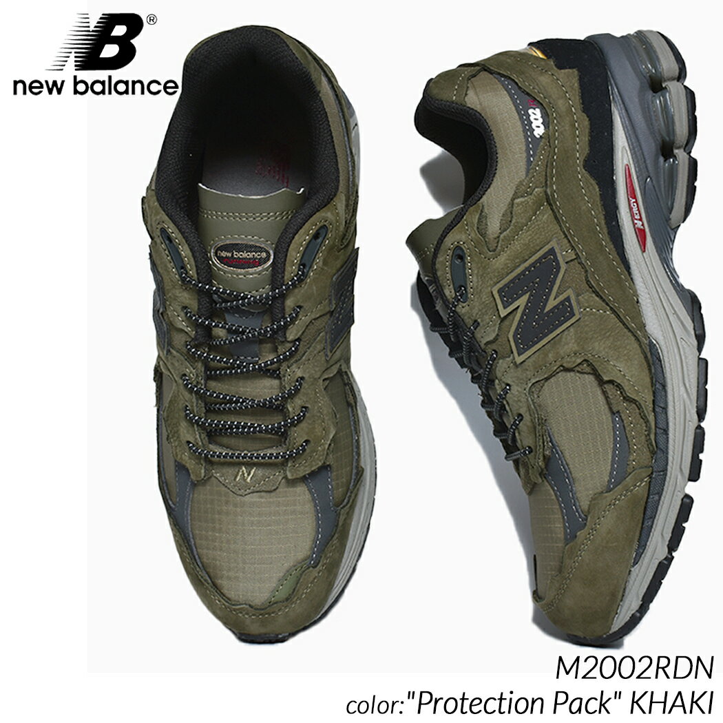 NEW BALANCE M2002RDN Protection Pack KHAKI ニューバランス レザー スニーカー ( プロテクションパック 1906 カーキ 緑 グリーン ミリタリー ダメージ 切りっぱなし GREEN メンズ )