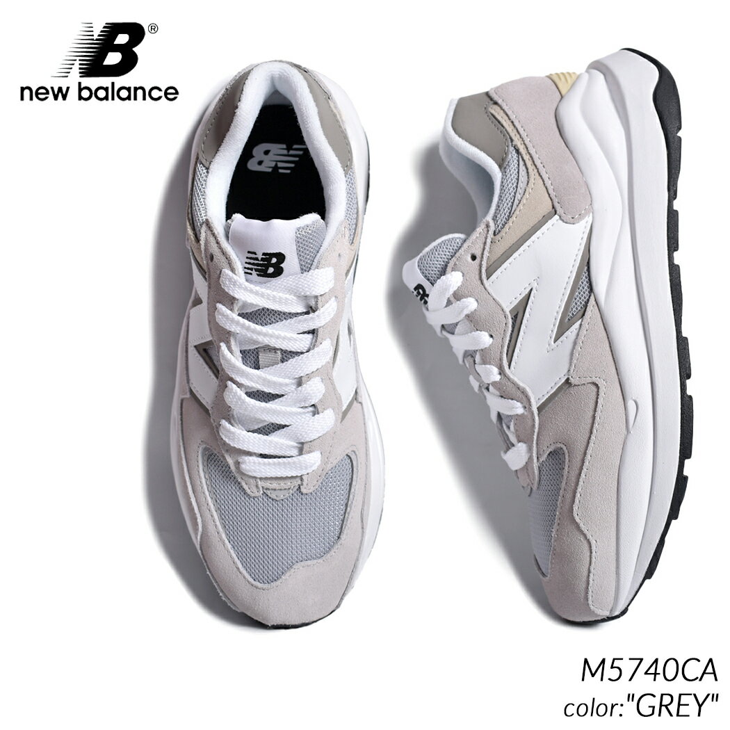 【お買い物マラソン限定クーポン配布中!!】NEW BALANCE M5740CA "GREY" ニューバランス スニーカー ( グレー 灰色 白 ホワイト メンズ レディース ウィメンズ 厚底 9060 57/40 NB )のサムネイル