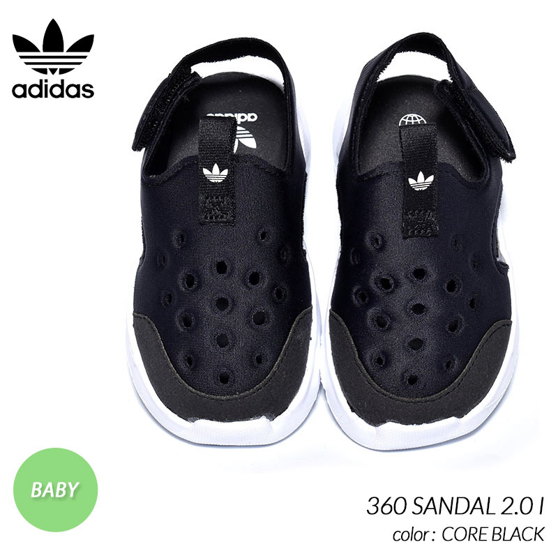 【お買い物マラソン期間限定クーポン発行中 】adidas 360 SANDAL 2.0 I ”CORE BLACK” アディダス サンダル キッズ ベビー スニーカー ( BABY KIDS シューズ 靴 GW2593 )
