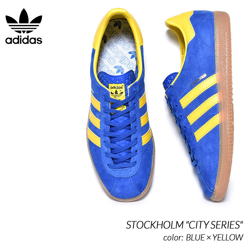 メンズ靴, スニーカー adidas Originals STOCKHOLM CITY SERIES BLUE YELLOW ( H01819 )