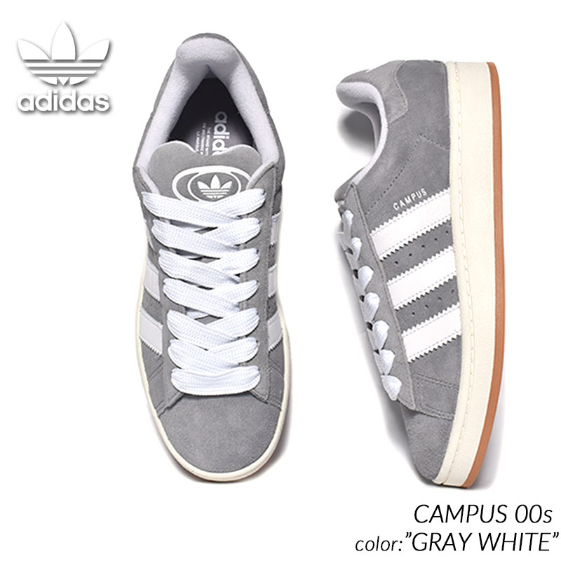 adidas CAMPUS 00s "GRAY WHITE" アディダス キャンパス スニーカー ( グレー 灰色 白 ホワイト ADIMATIC アディマティック HQ8707 )