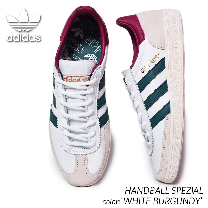 adidas HANDBALL SPEZIAL WHITE BURGUNDY アディダス ハンドボール スペツィアル スニーカー ( 白 ホワイト 赤 レッド メンズ IF3742 )