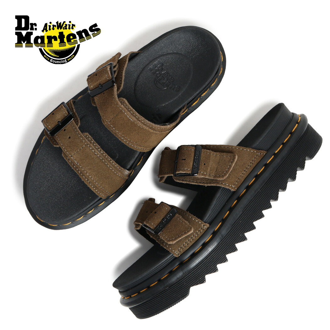 Dr. Martens HOMBRE サンダル オリーブ ドクターマーチン マイルス