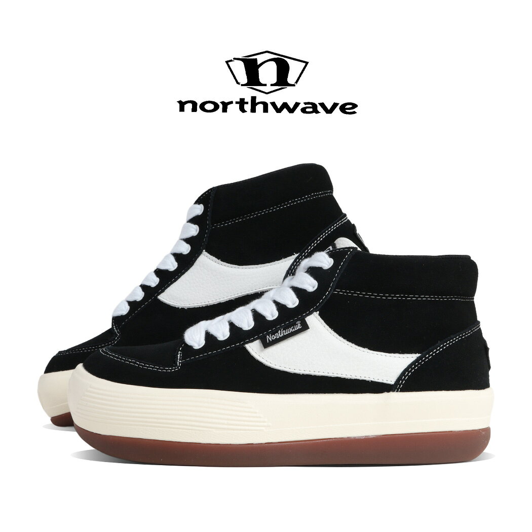 樂天商城 - 【1000円OFFクーポン発行中!!】NORTHWAVE ノースウェーブ エスプレッソ チリ スエード スニーカー ESPRESSO CHILLI SUEDE 90s BLACK/WHITE ( ブラック 黒 ハイカット 厚底 メンズ NW008BLW )