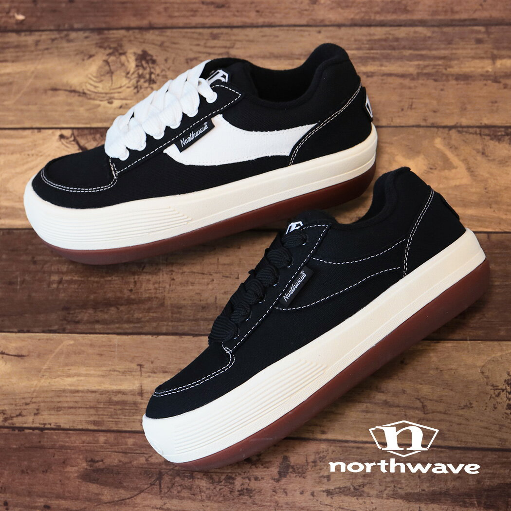 樂天商城 - 【1000円OFFクーポン発行中!】NORTHWAVE ノースウェーブ エスプレッソ キャンバス スニーカー ESPRESSO CANVAS ( 黒 ブラック 白 ホワイト 厚底 メンズ レディース ボリュームソール 国内正規品 NW-004 )