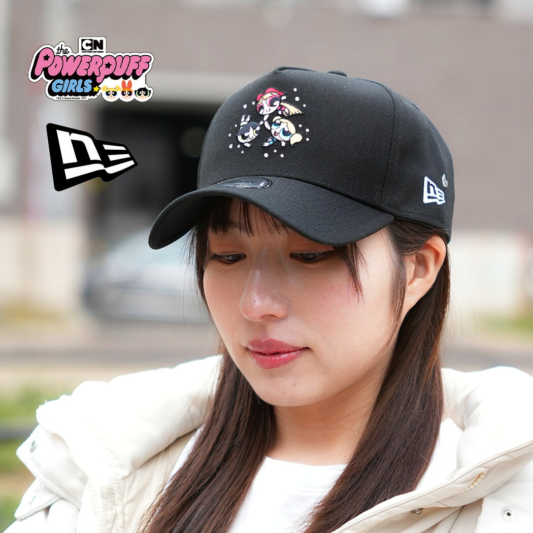 樂天商城 - 【5%OFFクーポン配布中!!】NEW ERA ニューエラ パワーパフ ガールズ 帽子 キャップ 9FORTY A-Frame The Powerpuff Girls BLACK ( ブラック 黒 14743498 )