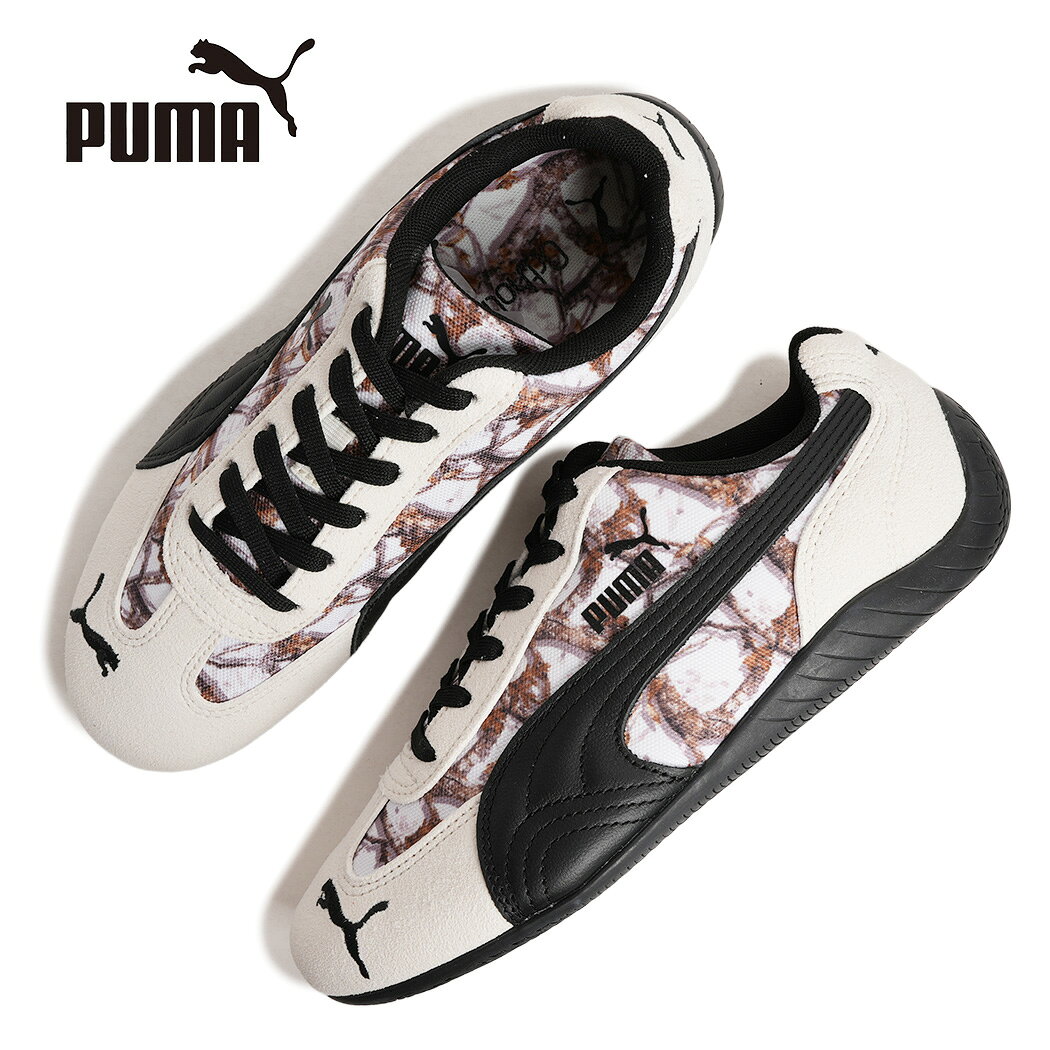 【お買い物マラソン限定クーポン配布中！！】PUMA プーマ SPEEDCAT スピードキャット スニーカー CAMO VAPOR GRAY/PUMA BLACK ( ホワイト 白 カモ柄 スノーカモ 薄底 レディース 405324-02 )