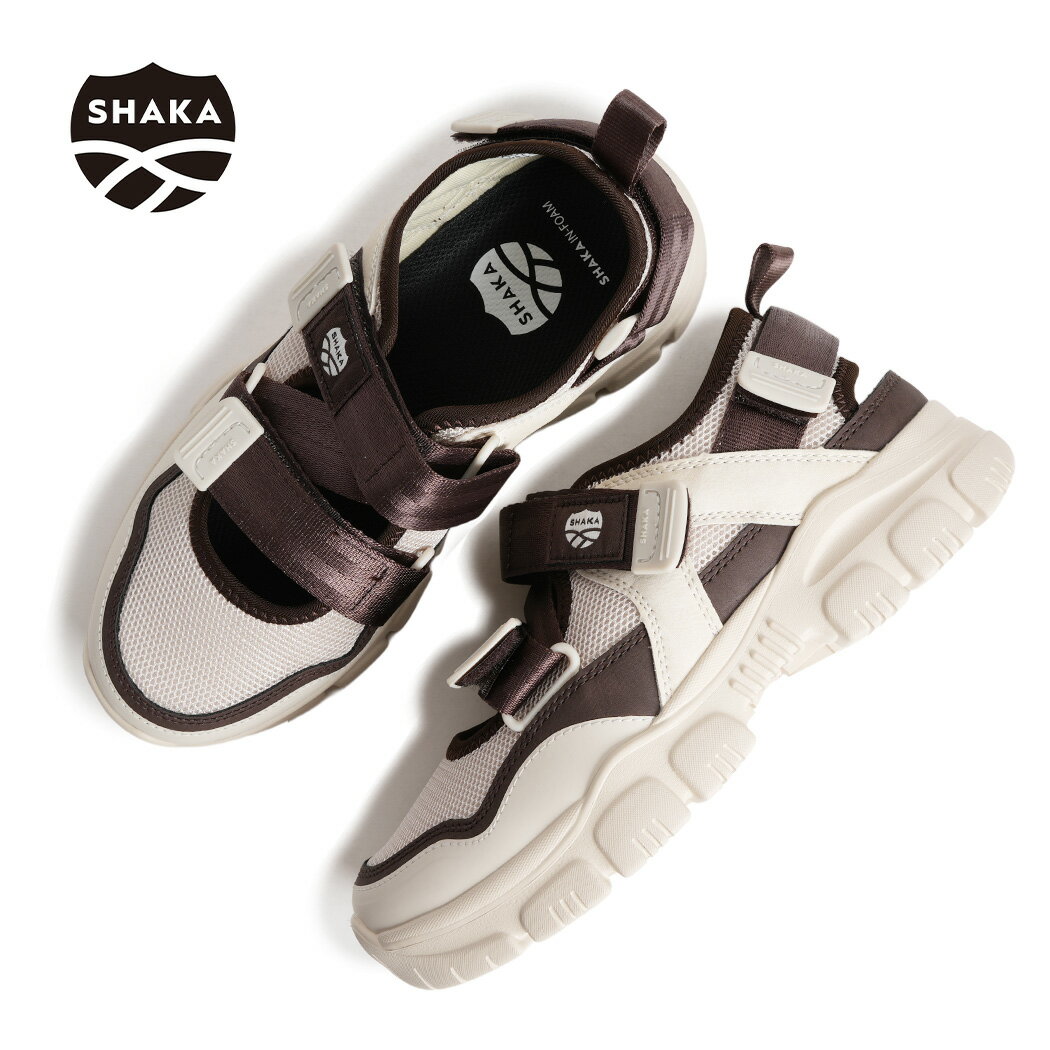 【最大5000円OFFクーポン配布中！！】SHAKA シャカ オッター トレイル スニーカー サンダル OTTER TRAIL AT LINEN/BROWN ( ホワイト ブラウン アウトドア スニサン レディース ウィメンズ SK-217LiBr )