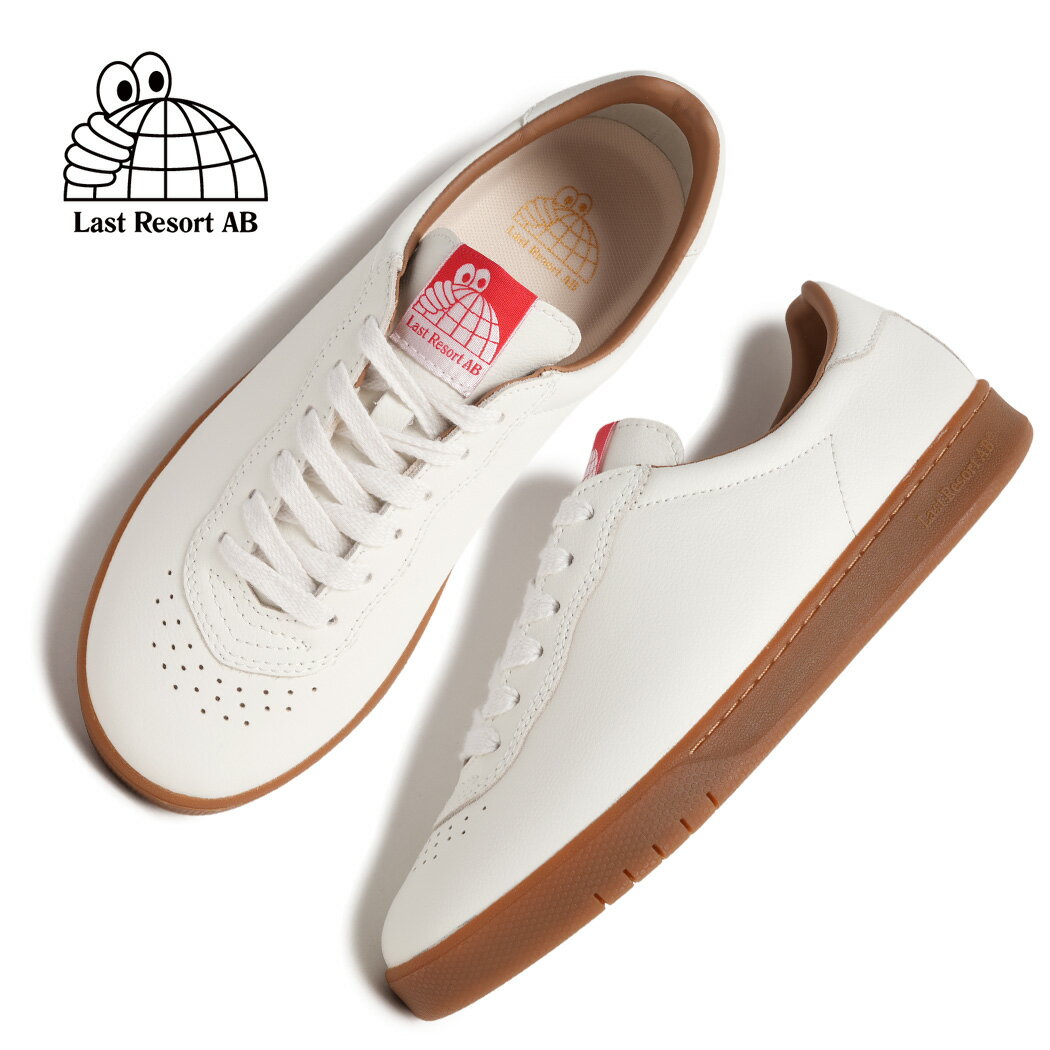 樂天商城 - 【お買い物マラソン限定クーポン配布中!!】LAST RESORT AB ラストリゾート CM003 スニーカー WHITE/GUM ( ホワイト 白 ガムソール レザースニーカー メンズ レディース CM003WHG )