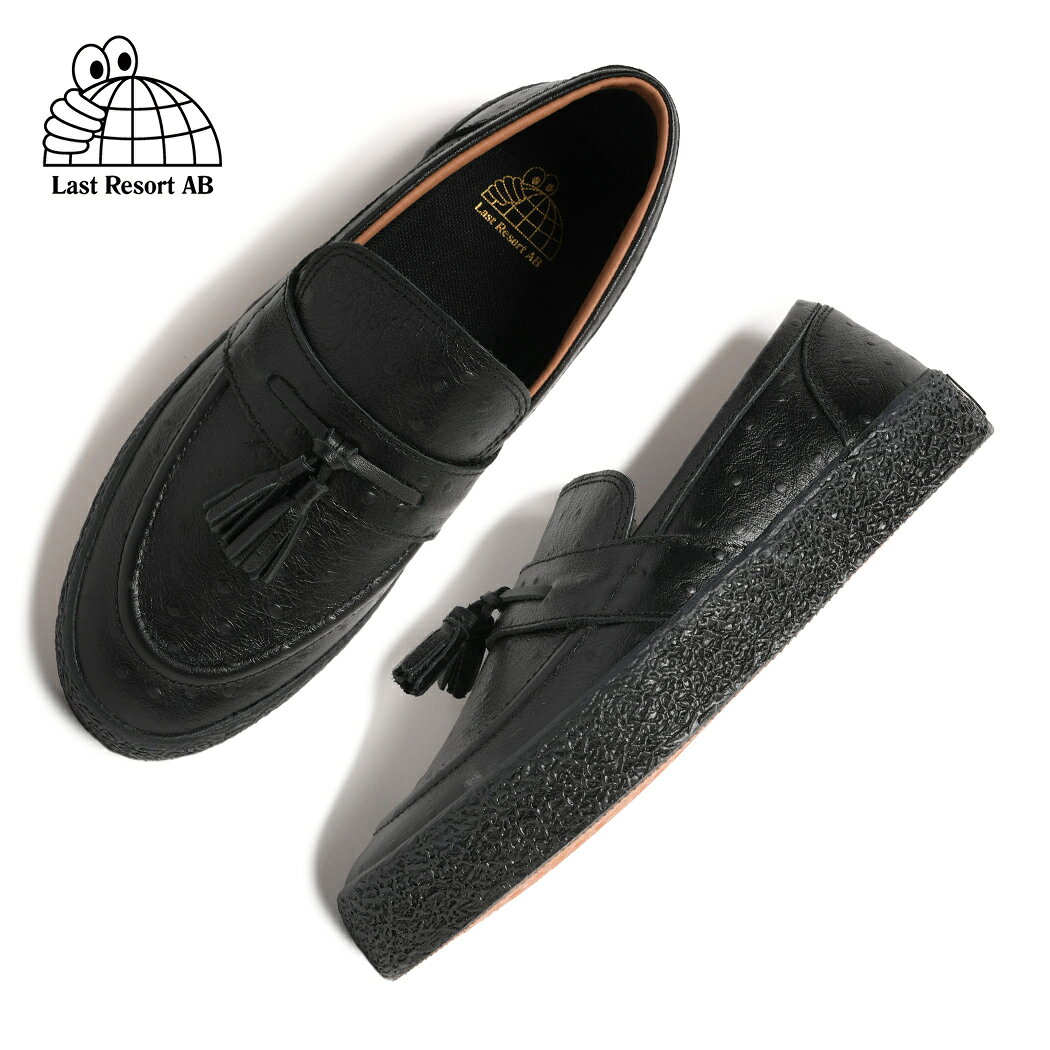樂天商城 - 【お買い物マラソン限定クーポン配布中!!】LAST RESORT AB ラストリゾート VM005 SUEDE スニーカー ローファー OSTRICH BLACK/BLACK ( ブラック 黒 スニーカーローファー メンズ レディース VM005OBB )