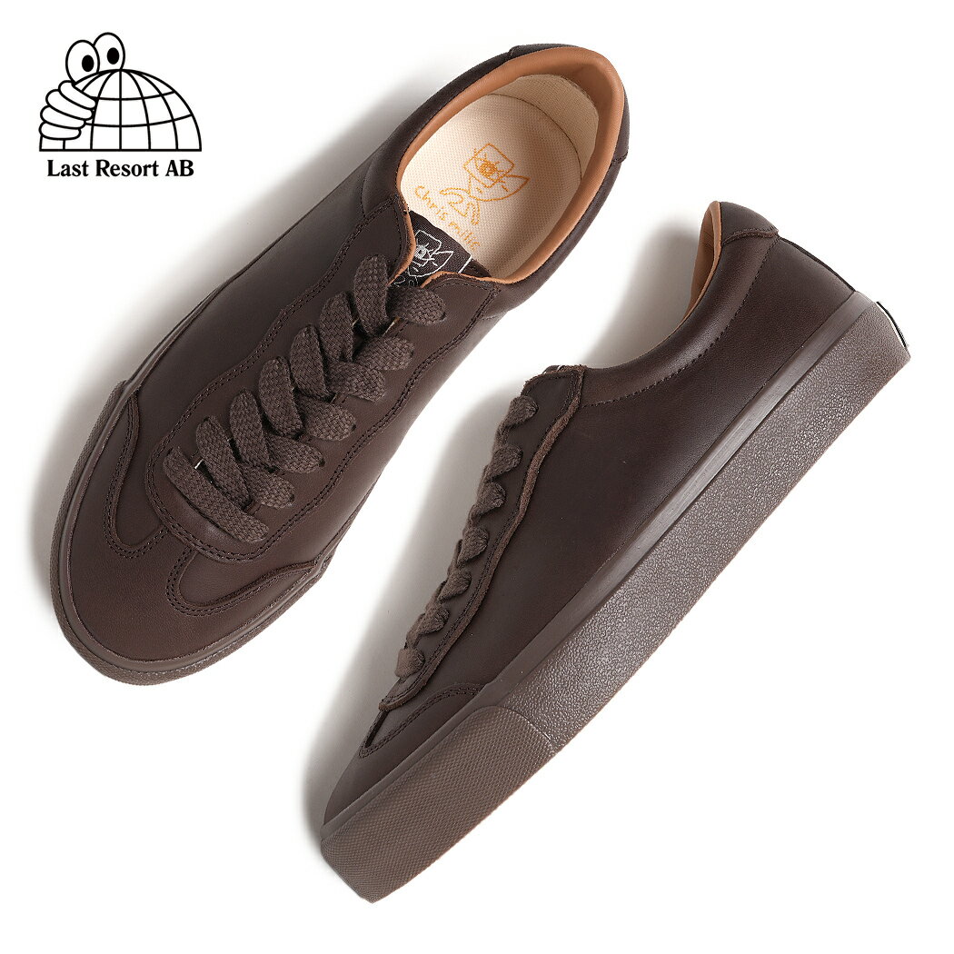 【15時までのご注文で即日発送！！】LAST RESORT AB ラストリゾート VM004 MILIC スニーカー LEATHER DARK BROWN ( ダークブラウン レザースニーカー スケートシューズ VM004DBN )