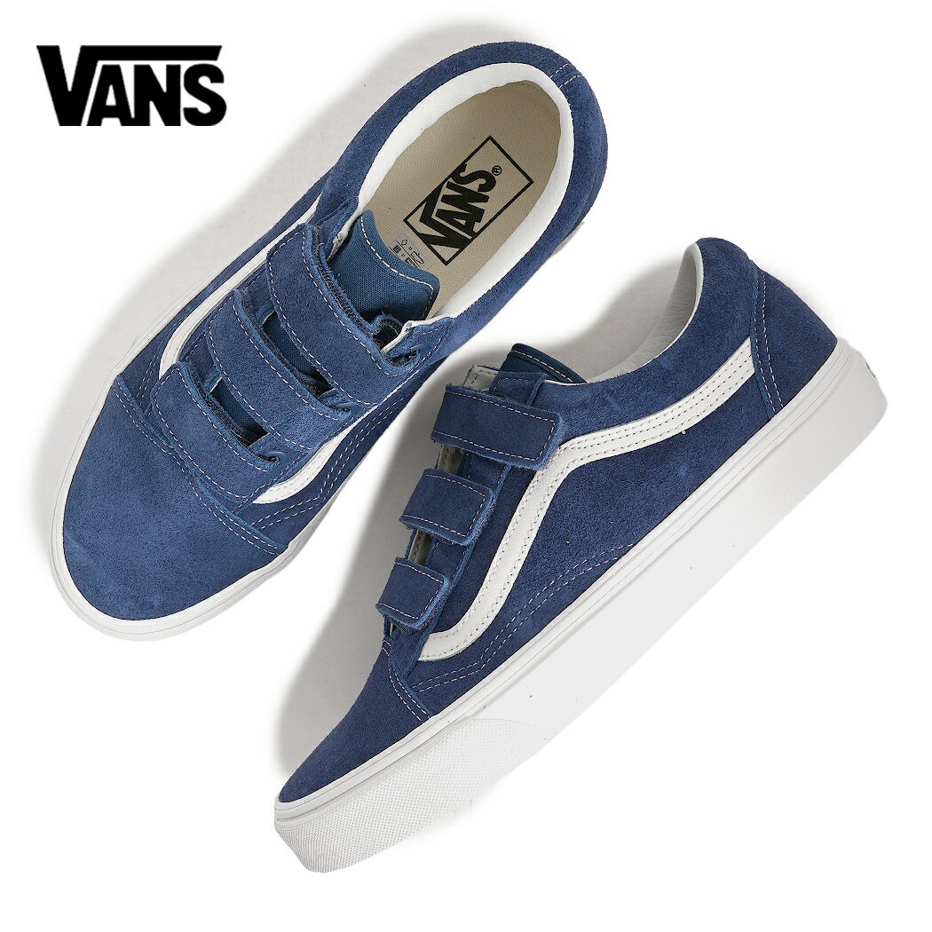樂天商城 - 【お買い物マラソン限定クーポン配布中!!】VANS バンズ オールドスクール V ベルクロ スニーカー OLD SKOOL V SUEDE DEEP INDIGO ( インディゴ ブルー 青 スエード ヴァンズ メンズ レディース VN000DAFFOB )