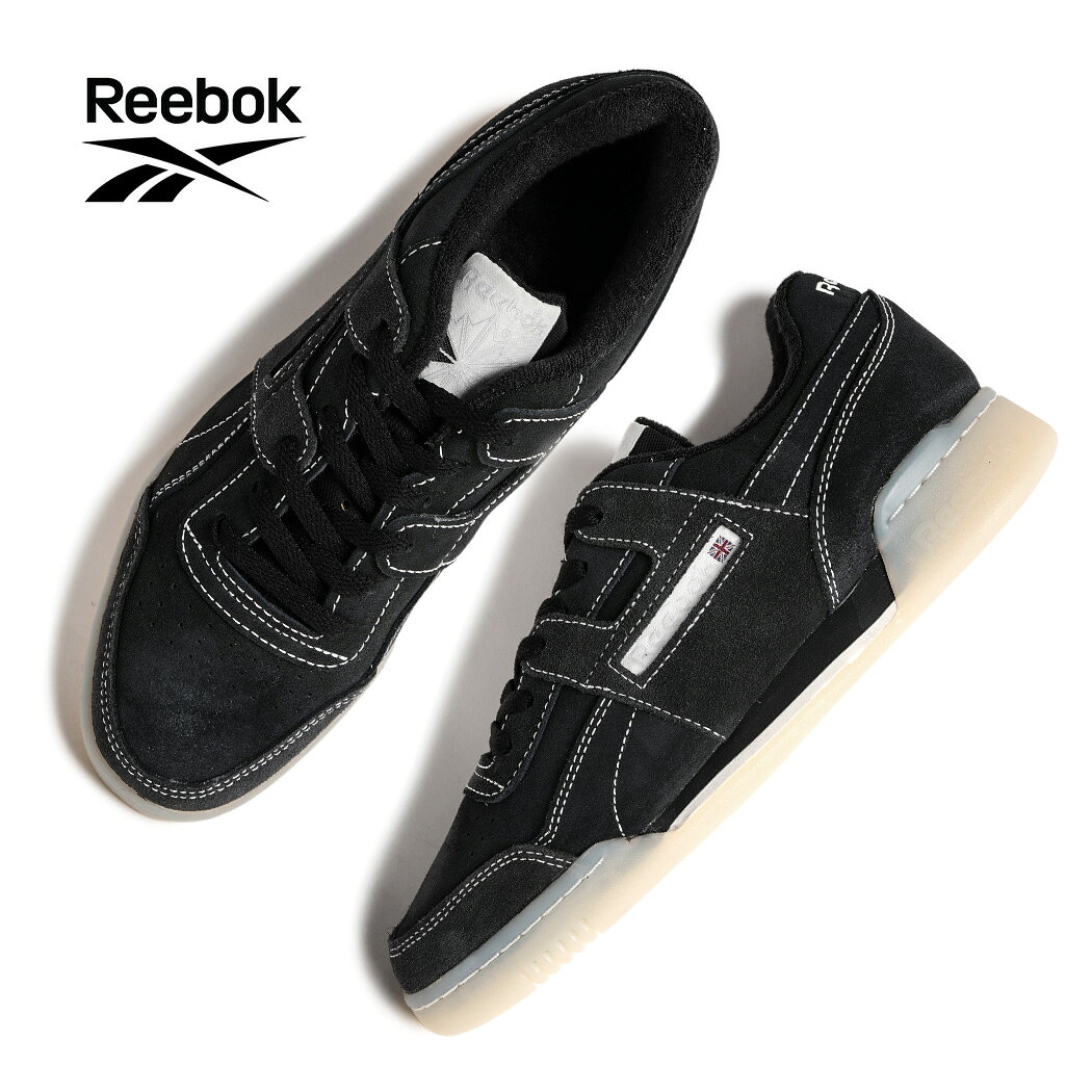 【お買い物マラソン限定クーポン配布中！！】REEBOK リーボック WORKOUT PLUS ワークアウトプラス スニーカー BLACK CHALK ( ブラック 黒 スエードスニーカー レディース ウィメンズ 100256319 )