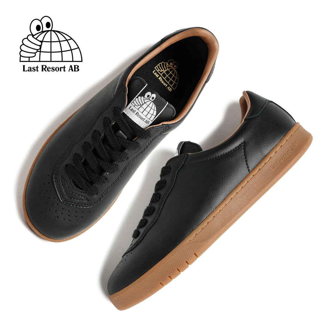 【お買い物マラソン限定クーポン配布中！！】LAST RESORT AB ラストリゾート CM003 スニーカー BLACK/GUM ( ブラック 黒 ガムソール ラバーソール 革靴 メンズ レディース レザースニーカー CM003BLG )
