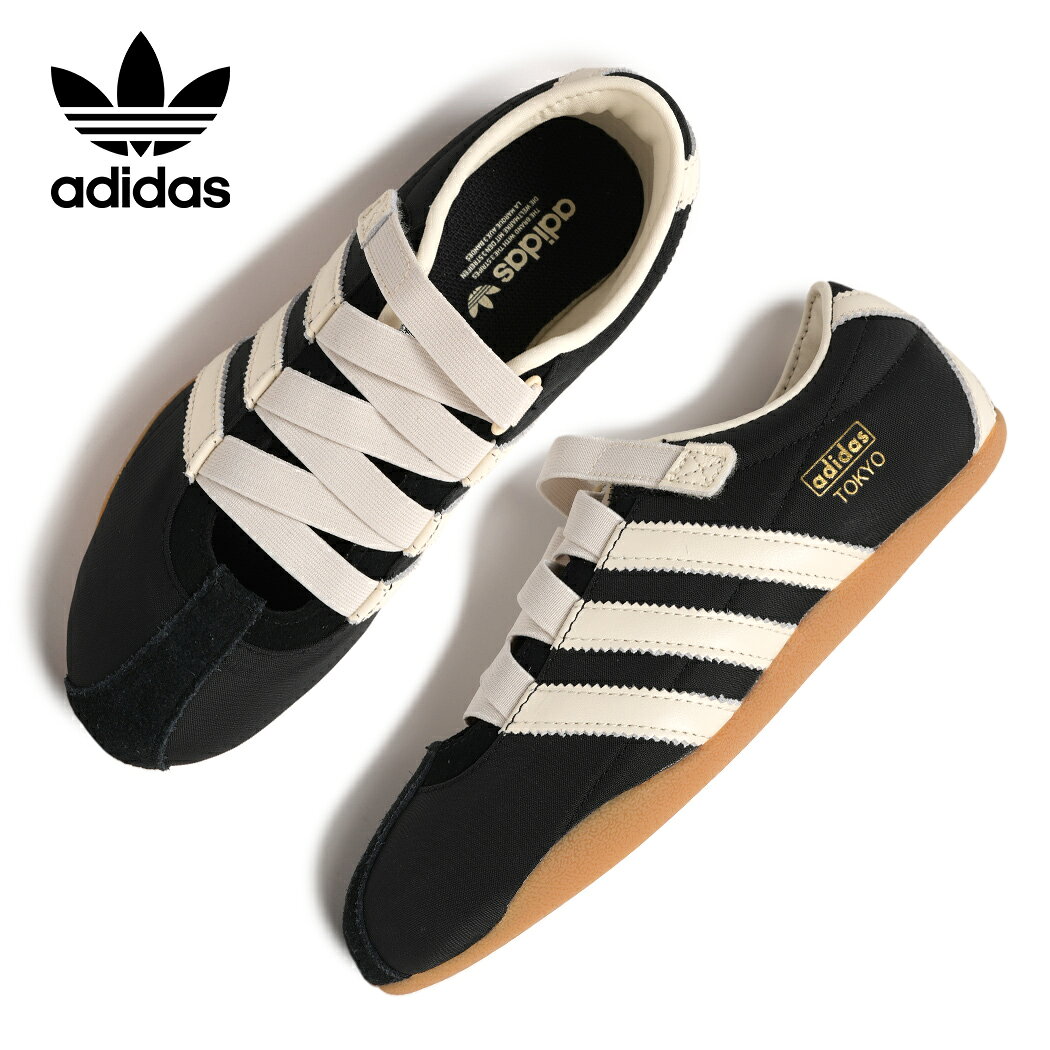 樂天商城 - 【お買い物マラソン限定クーポン配布中!!】adidas アディダス TOKYO MJ トーキョー MJ スニーカー CORE BLACK ( ブラック 黒 メリージェーン レディース ウィメンズ 薄底 東京 ベルクロ JR4790 )