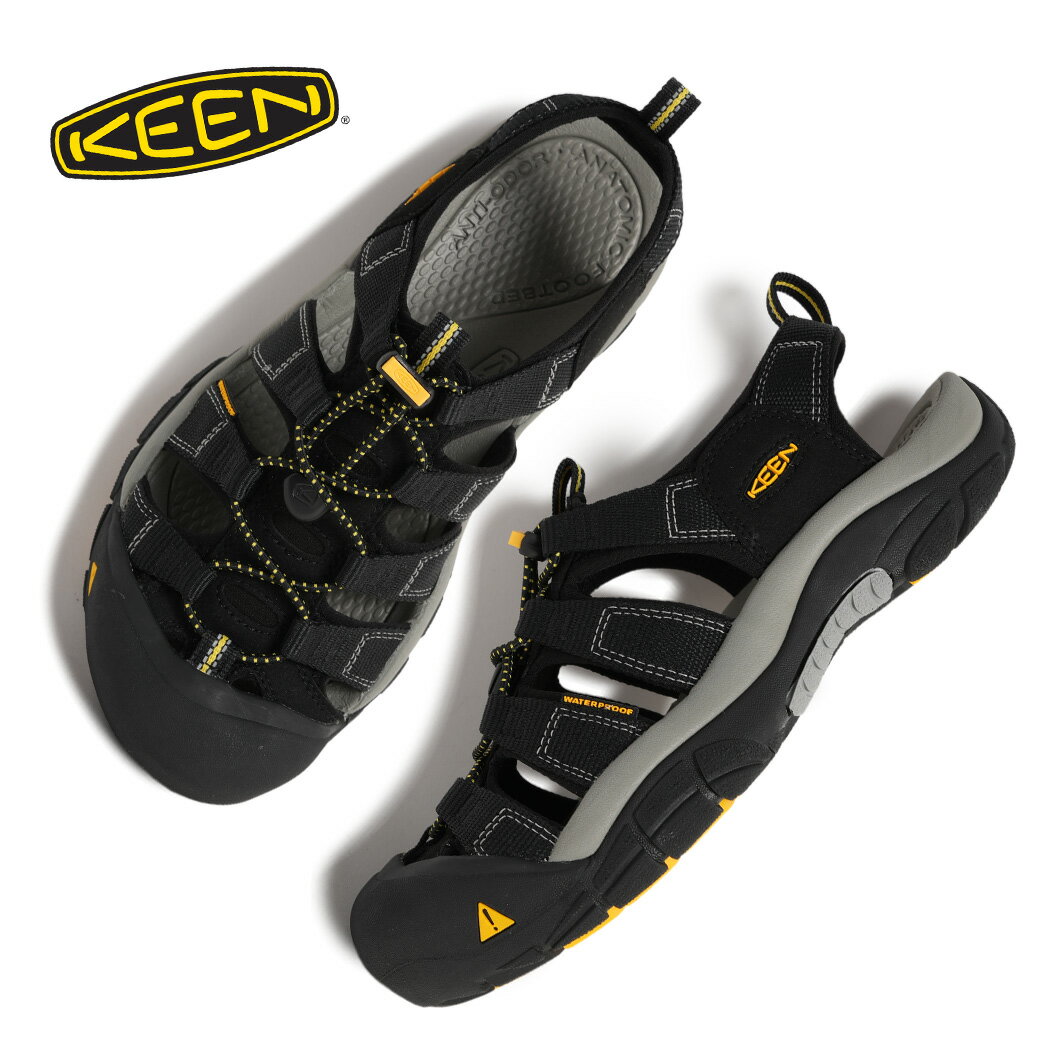 【お買い物マラソン限定クーポン配布中！！】KEEN キーン MENS NEWPORT H2 メンズ ニューポート サンダル BLACK ( ブラック 黒 水陸両用 アウトドア 定番 人気 軽量 川遊び レジャー 1001907 )