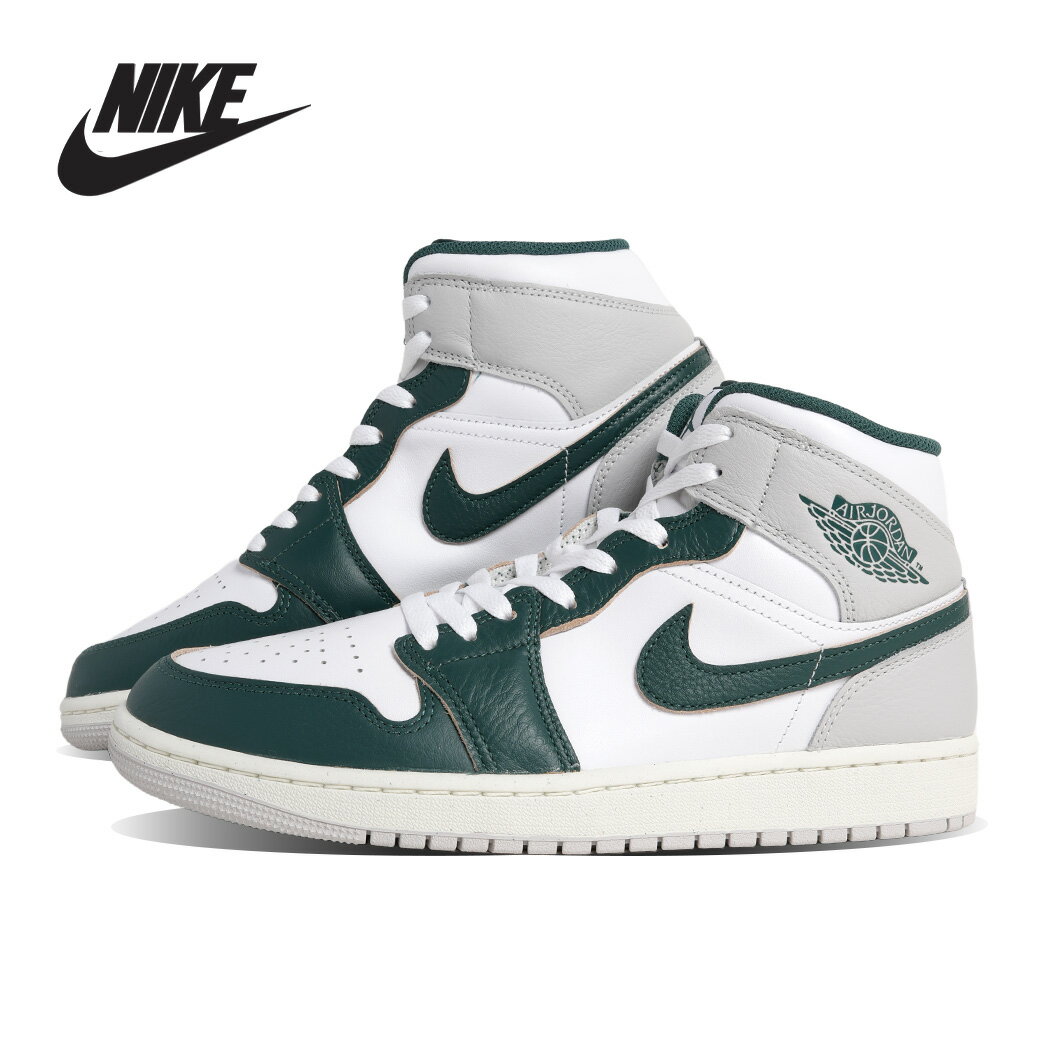 樂天商城 - 【お買い物マラソン限定クーポン配布中!!】NIKE ナイキ AIR JORDAN 1 MID エア ジョーダン ミッドカット スニーカー OXIDIZED GREEN ( 緑 グリーン グレー AJ1 ヴィンテージ メンズ FQ7720-103 )