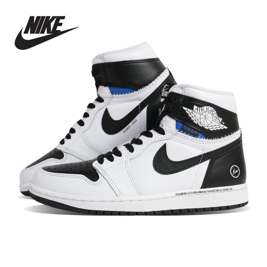 樂天商城 - 【お買い物マラソン限定クーポン配布中!!】NIKE × fragment design × UNION AIR JORDAN 1 RETRO HIGH OG ナイキ エア ジョーダン スニーカー BLACK WHITE ( トリプル コラボ フラグメント ユニオン メンズ II7282-100 )