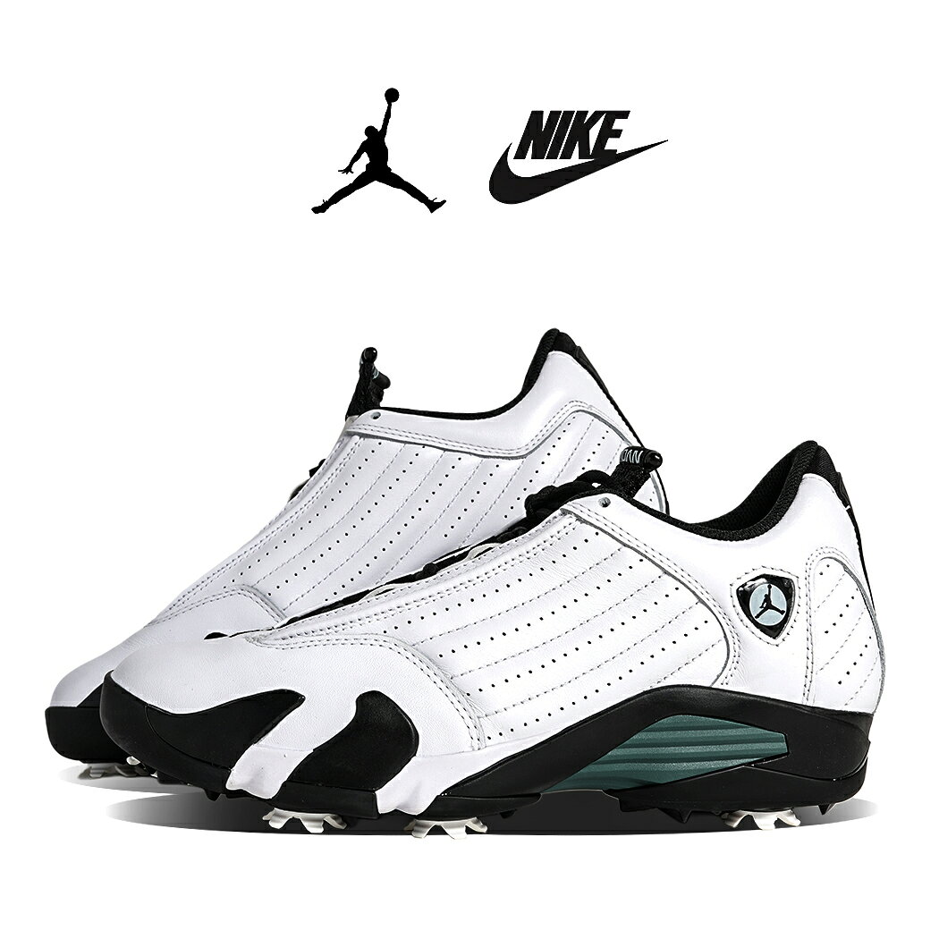 樂天商城 - 【お買い物マラソン限定クーポン配布中!!】NIKE ナイキ AIR JORDAN 14 G エア ジョーダン ゴルフ スニーカー OXIDIZED GREEN ホワイト 白 スパイク 緑 グリーン GOLF メンズ HJ7710-100