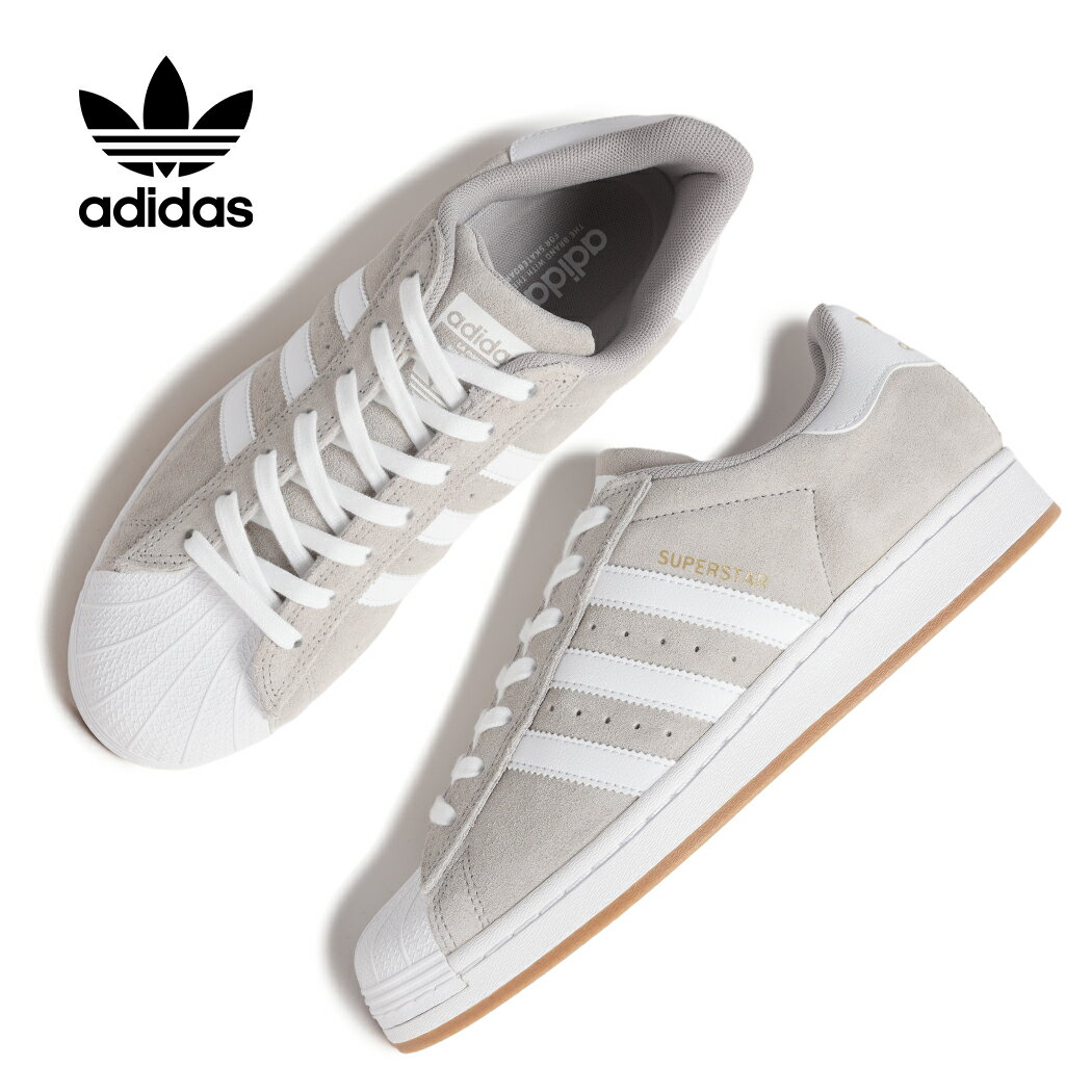 樂天商城 - 【お買い物マラソン限定クーポン配布中!!】adidas アディダス SUPERSTAR ADV スーパースター スケート スニーカー CLEAR GRANITE CLOUD WHITE ( グレー ホワイト 白 SKATE メンズ KI5733 )