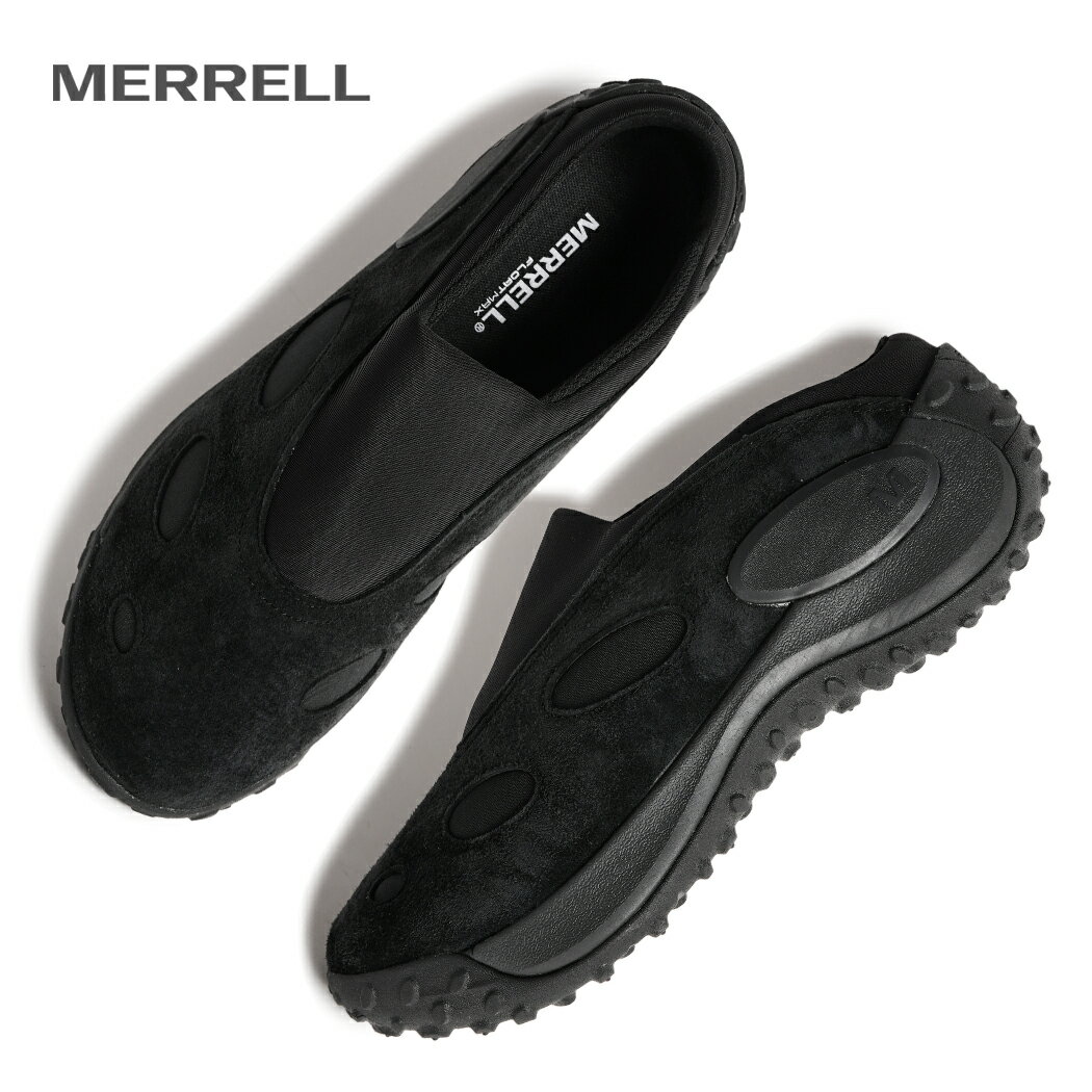 【お買い物マラソン限定クーポン配布中!!】MERRELL メレル M JUNGLE TREK MULE メンズ ジャングル トレック ミュール サンダル スニーカー BLACK ( ブラック 黒 スエード JUNGLE MOC 脱ぎやすい 履きやすい レディース J00003377 )