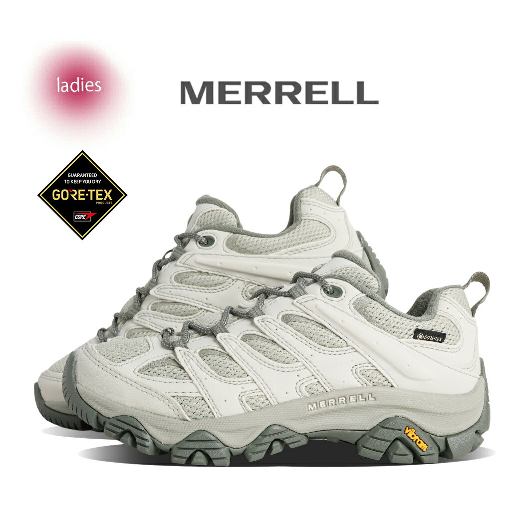 【お買い物マラソン限定クーポン配布中!!】MERRELL メレル MOAB 3 SYNTHETIC GORE-TEX ウィメンズ モアブ シンセティック ゴアテックス スニーカー OOLONG ( 防水 防滴 雨天対応 白 グレー レディース J00004921 )