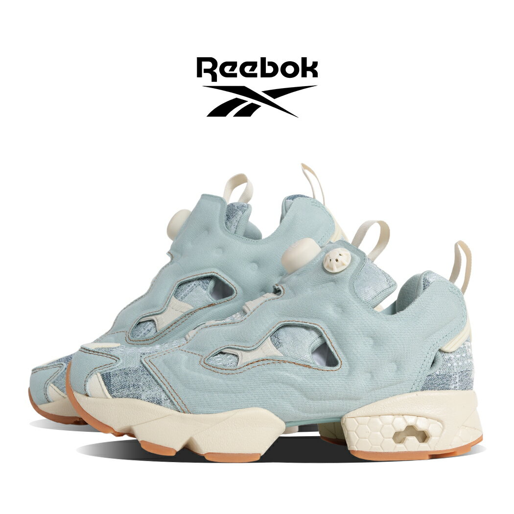 樂天商城 - 【お買い物マラソン限定クーポン配布中!!】REEBOK リーボック インスタポンプ フューリー スニーカー INSTAPUMP FURY 94 LIGHT GREEN DENIM BEIGE ( デニム ジーンズ メンズ レディース 100245177 )