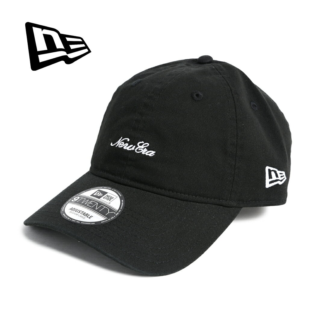 樂天商城 - 【お買い物マラソン限定クーポン配布中!!】NEW ERA ニューエラ 9TWENTY SCRIPT LOGO WASHED CAP スクリプト ロゴ ウォッシュド コットン ベースボール キャップ 帽子 BLACK ( 黒 メンズ レディース 920 14525129 )