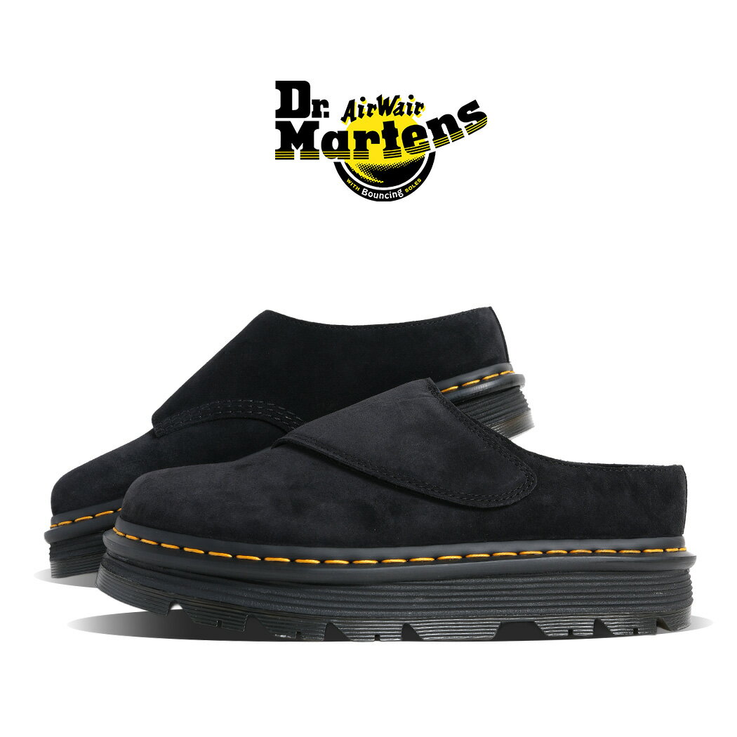 樂天商城 - 【15時までのご注文で即日発送！！】Dr.Martens ドクターマーチン ZEBZAG ANYWAIR MULE ゼブザグ エニウェア ミュール 革靴 サンダル SANDAL BLACK ブラック 黒 スエード 41730001