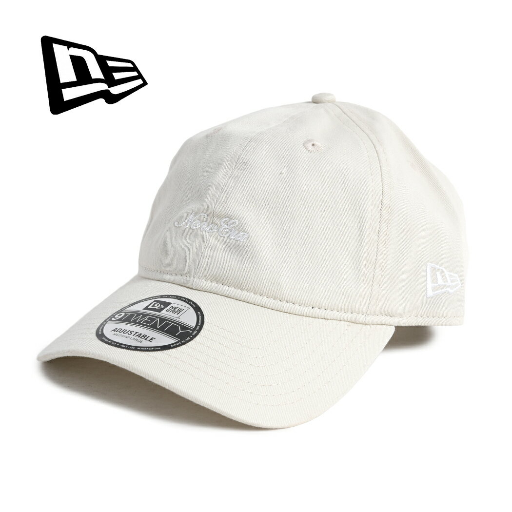 樂天商城 - 【お買い物マラソン限定クーポン配布中!!】NEW ERA ニューエラ 9TWENTY スクリプト ロゴ ウォッシュド コットン ベースボール キャップ 帽子 SCRIPT LOGO WASHED CAP IVORY ( ベージュ ホワイト 白 アイボリー メンズ レディース 920 14525128 )
