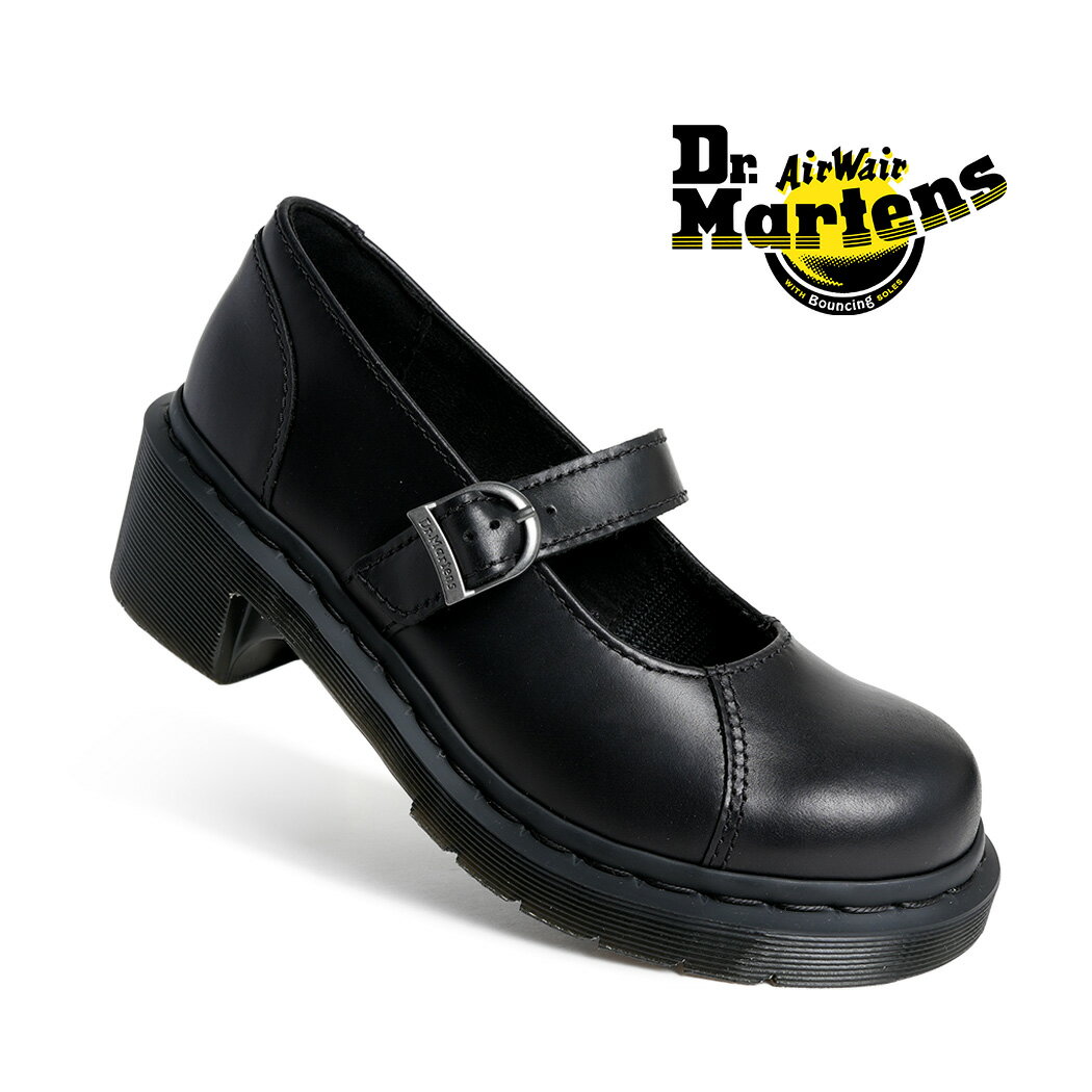 樂天商城 - 【お買い物マラソン限定クーポン配布中!!】Dr.Martens ドクターマーチン メリージェーン シューズ ALDERSTONE BLACK ヒール パンプス 革靴 ( ブラック 黒 レザー レディース ウィメンズ 42664001 )